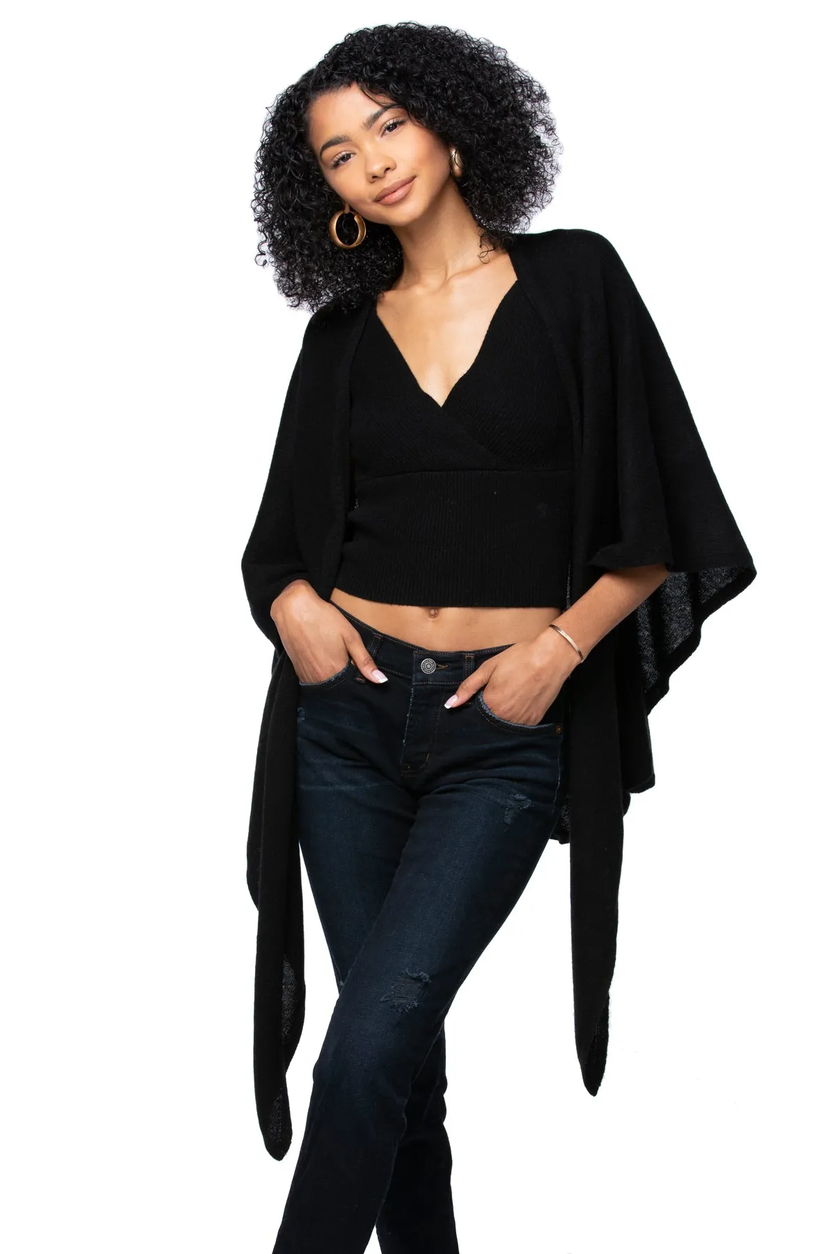 100% Cashmere Victoria Wrap Sweater