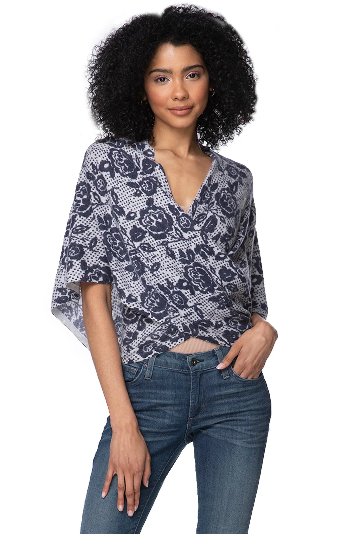 100% Cashmere Victoria Wrap Sweater