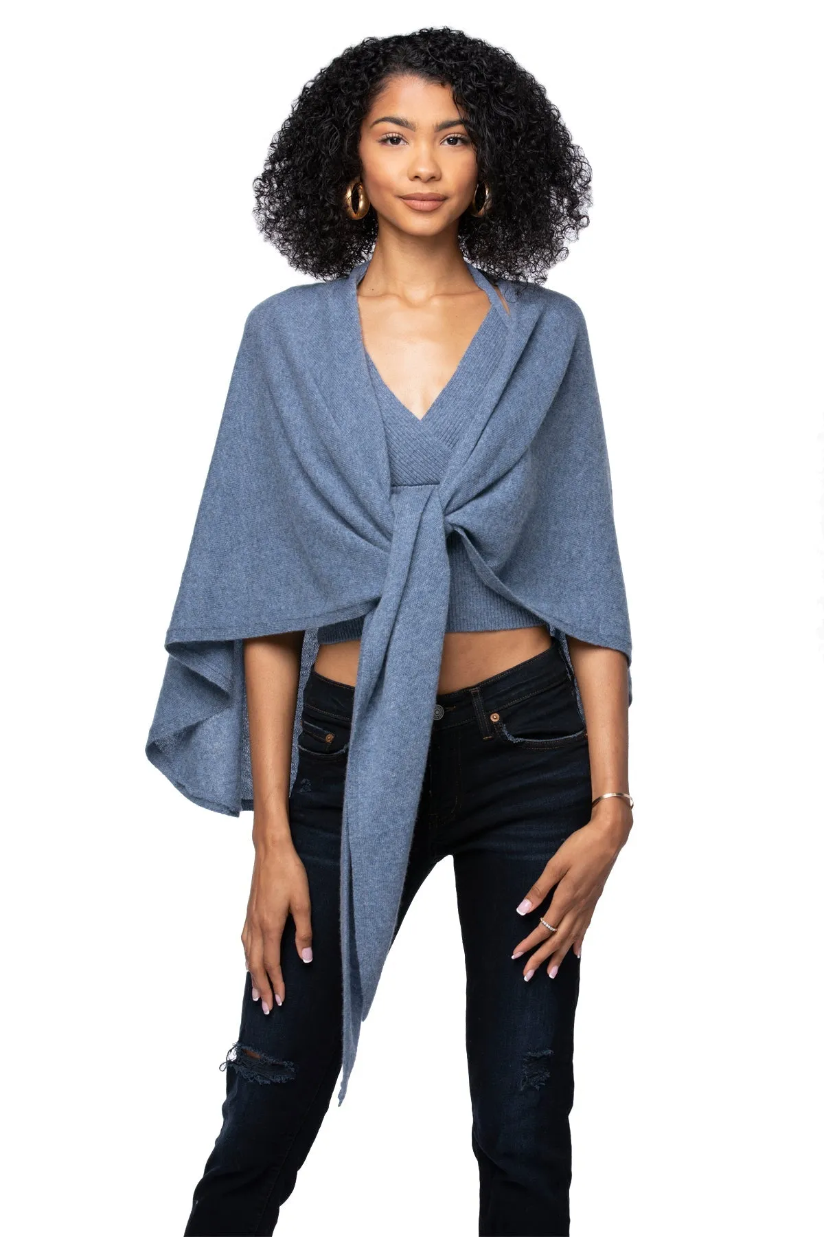 100% Cashmere Victoria Wrap Sweater