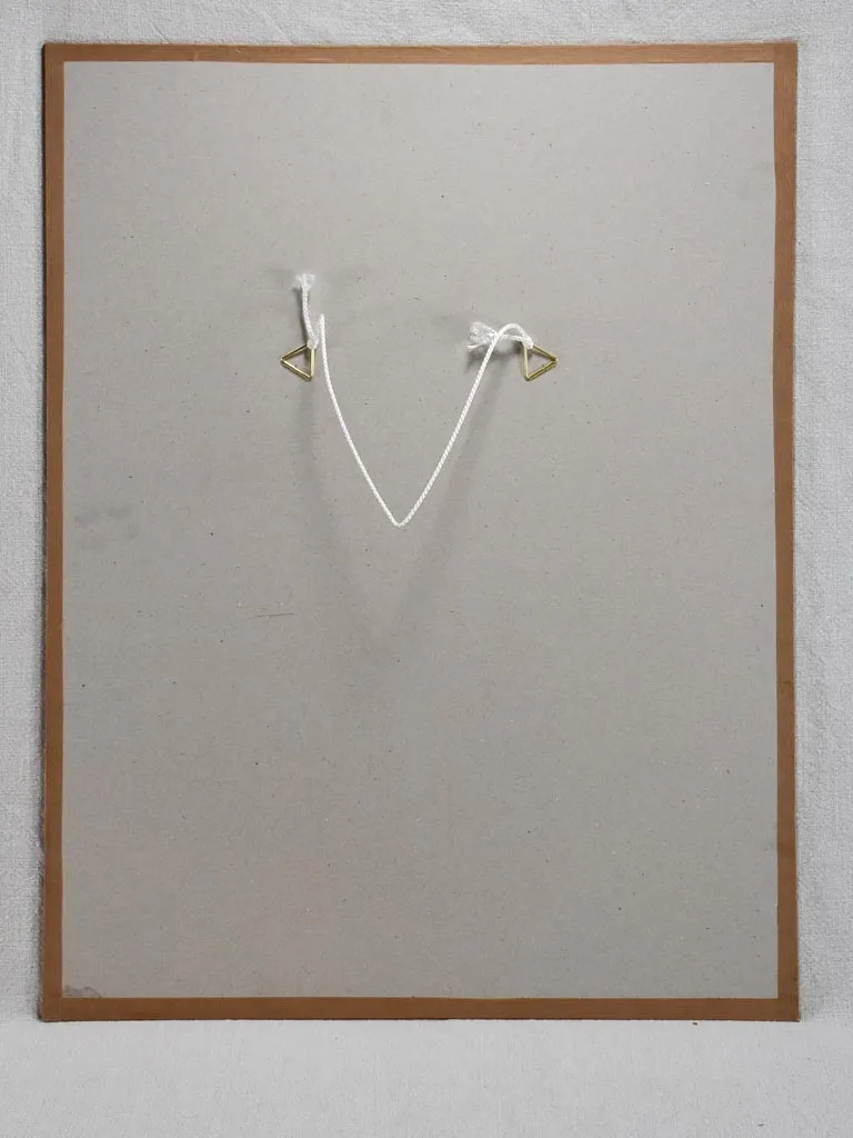 1/2 Monotype oil on paper of a chair by Caroline Beauzon 2009 19¾" x 25½"