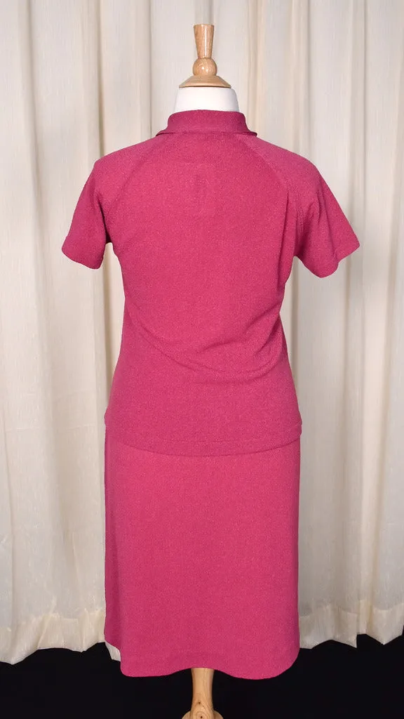 1960s Pink Sailor Skirt Suit