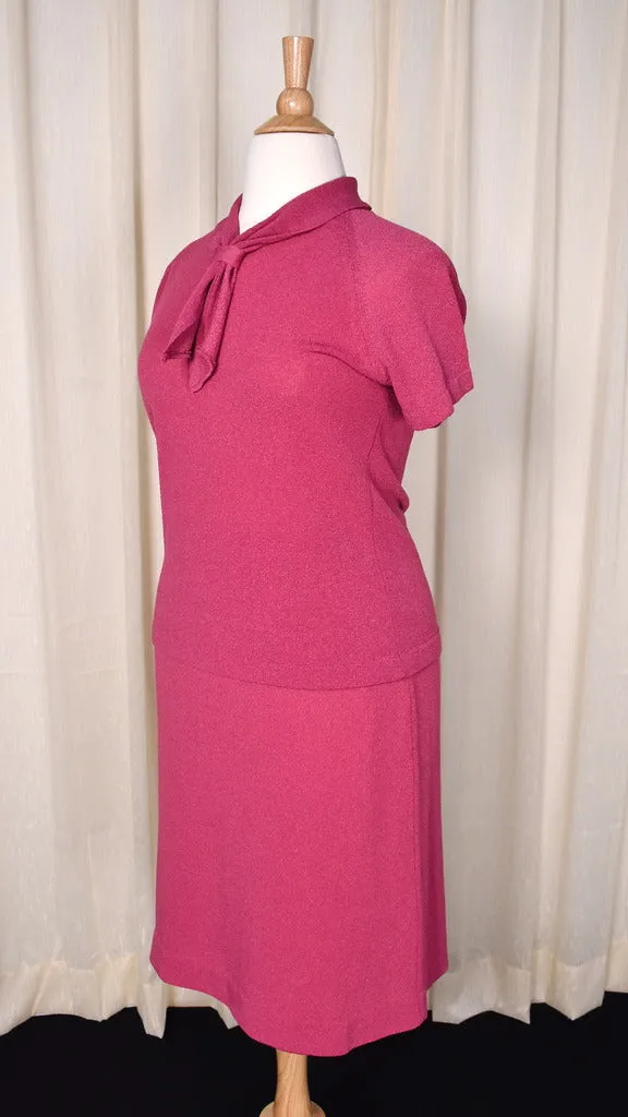 1960s Pink Sailor Skirt Suit