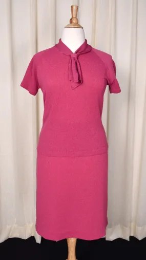 1960s Pink Sailor Skirt Suit