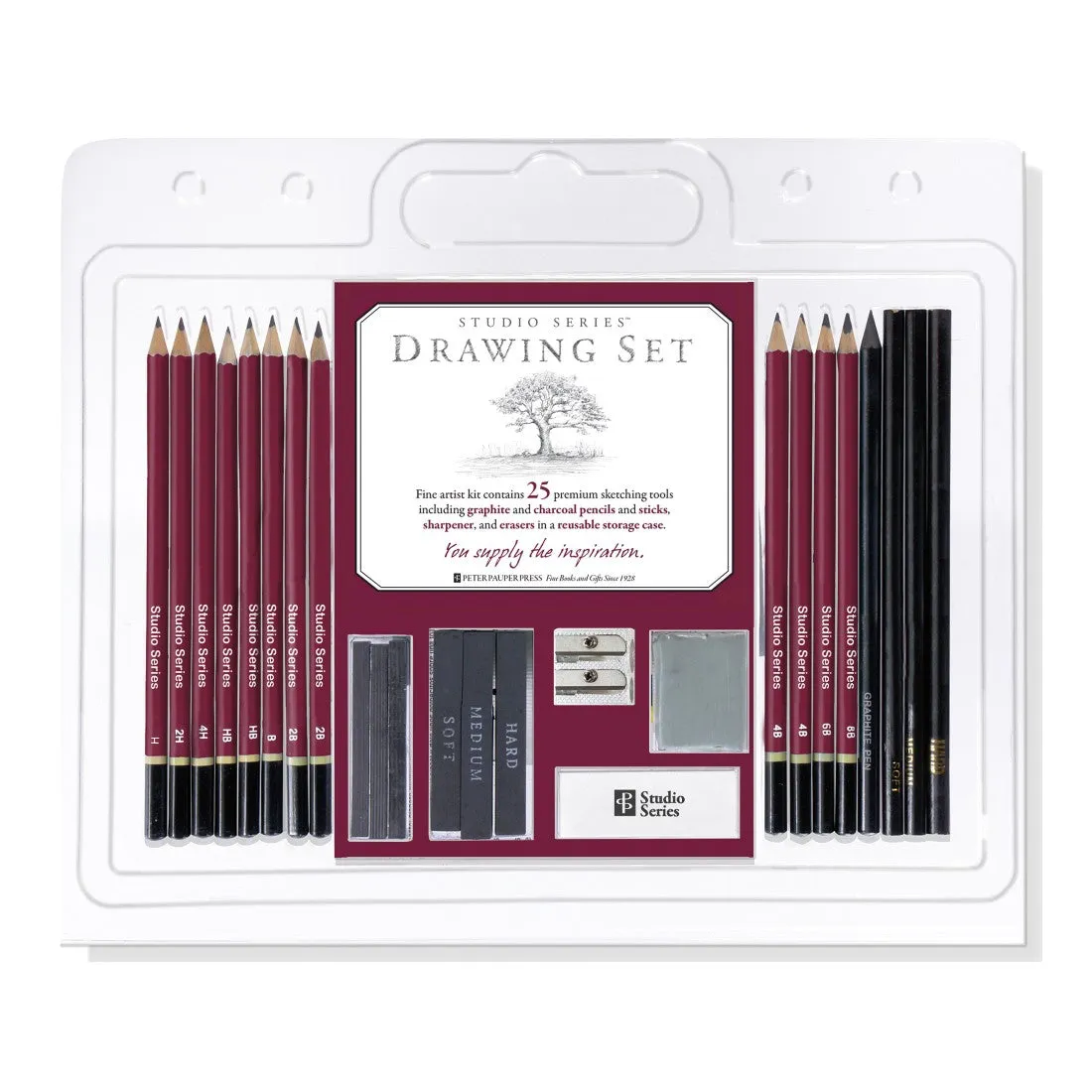 25 Piece Drawing Pencil Set