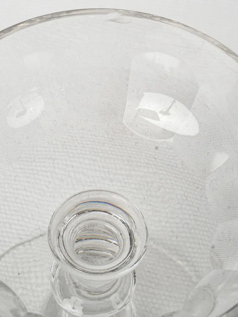 5 antique crystal Champagne coups