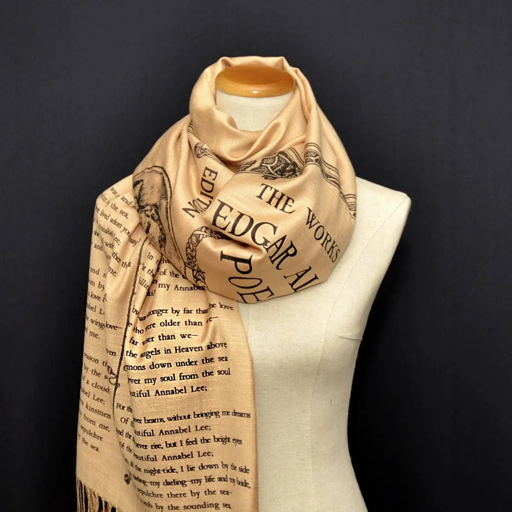 Annabel Lee by Edgar Allan Poe  Shawl Scarf Wrap