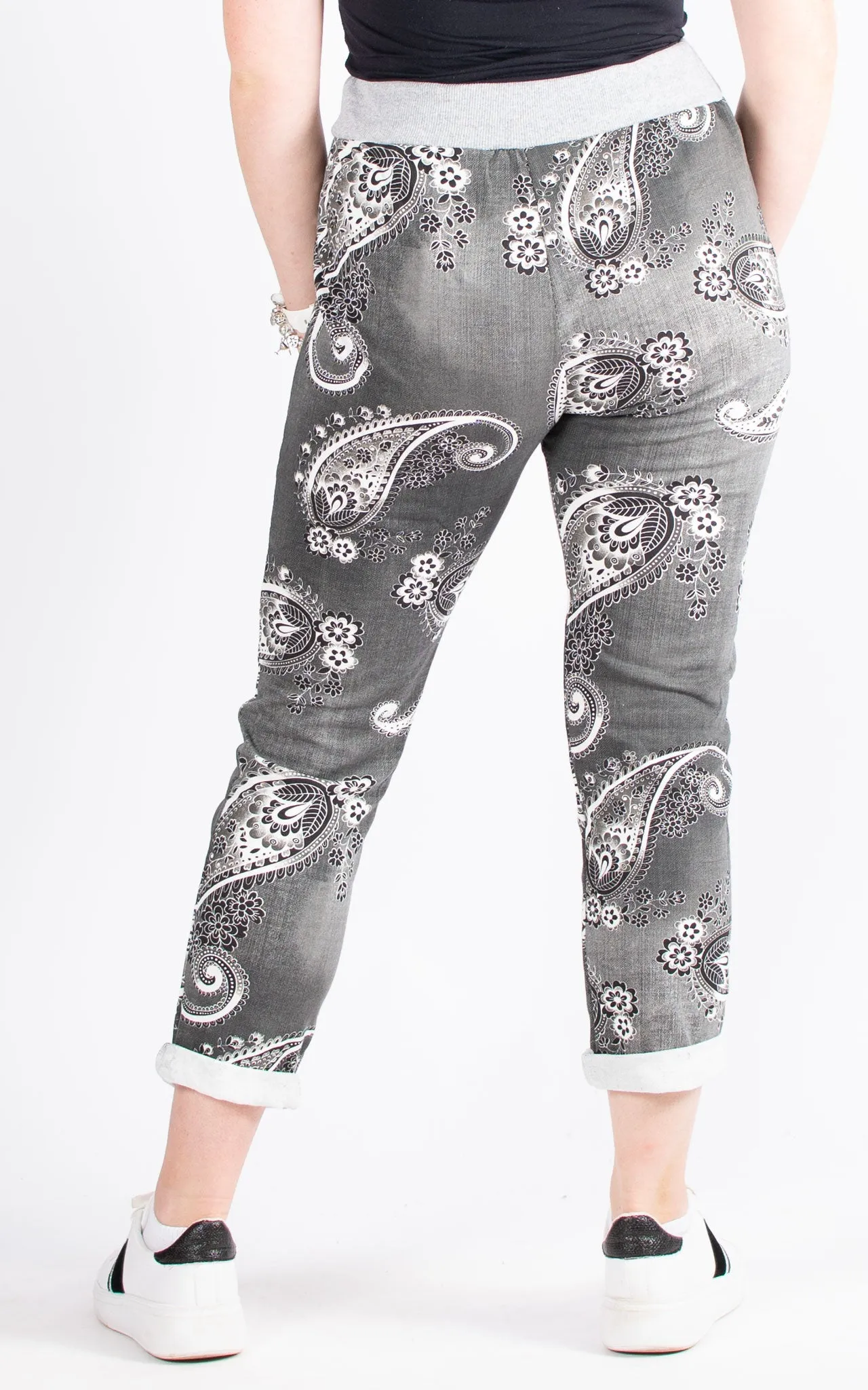 Basic Jogger | Paisley | Dark Grey