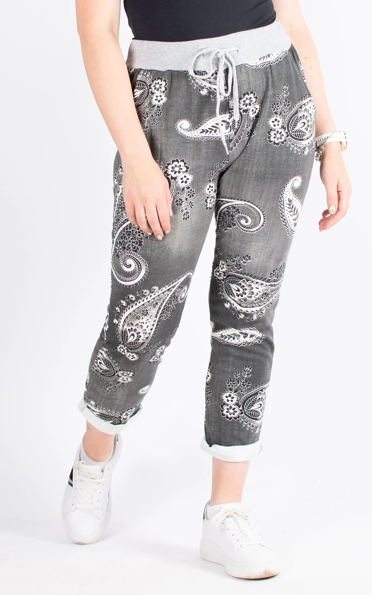 Basic Jogger | Paisley | Dark Grey