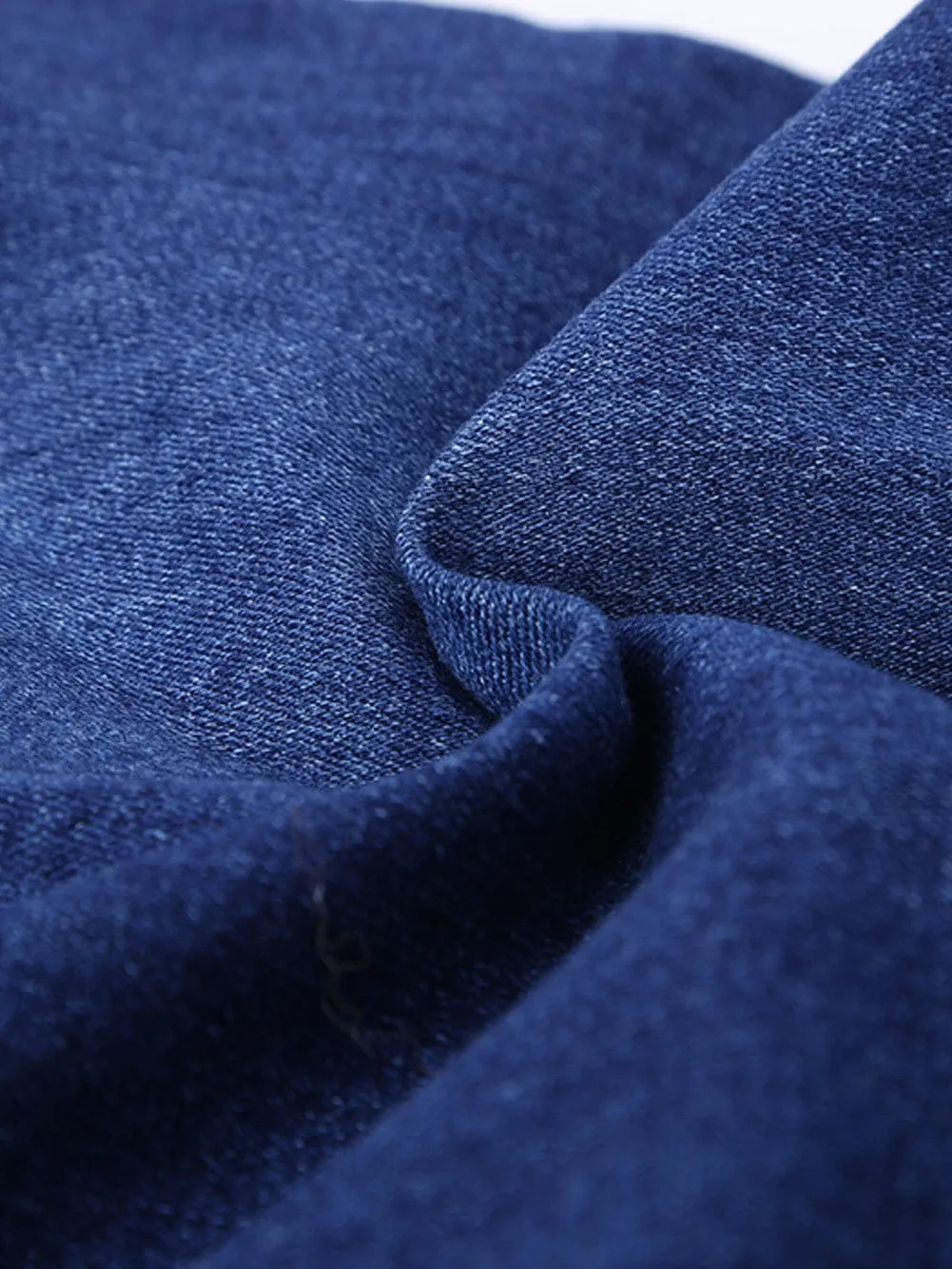 Blue Faded Relaxed Fit Joggers with Drawstring Waist