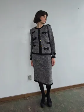 Bows   Tweed Woven Suit