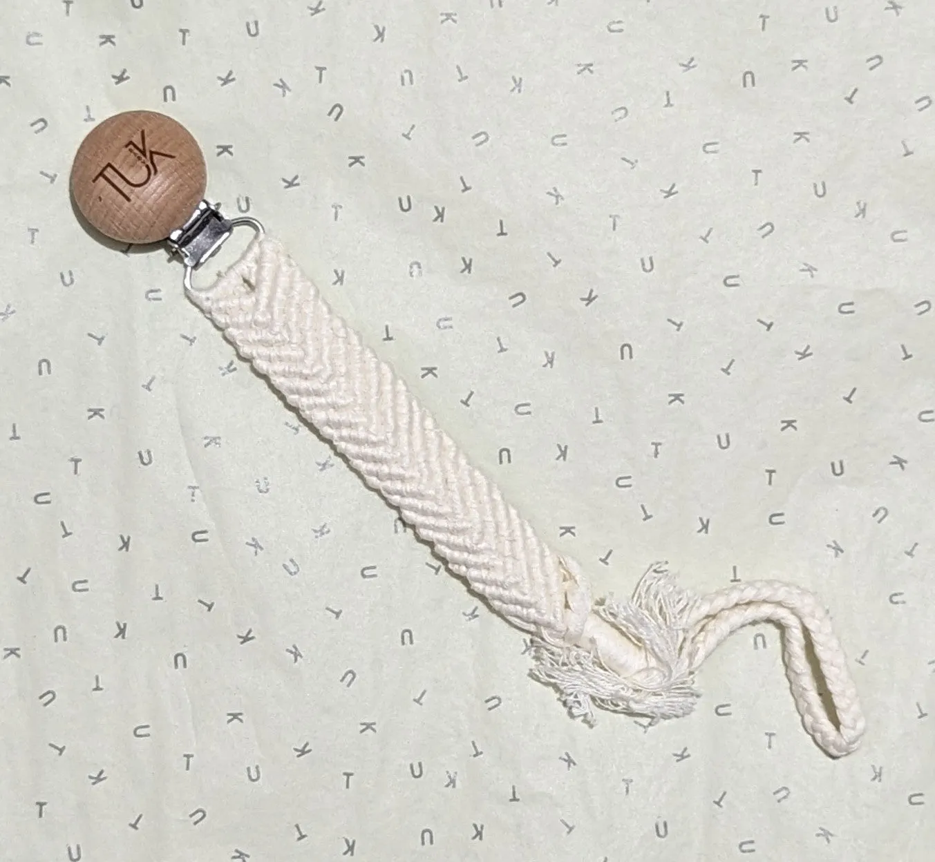 Braided Paci Clip