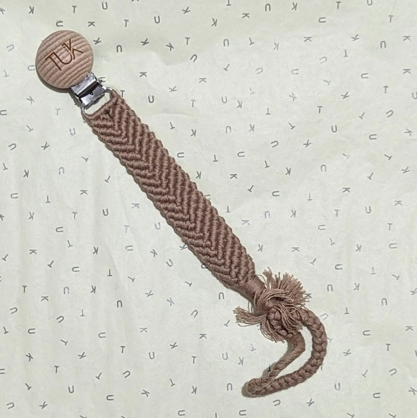 Braided Paci Clip