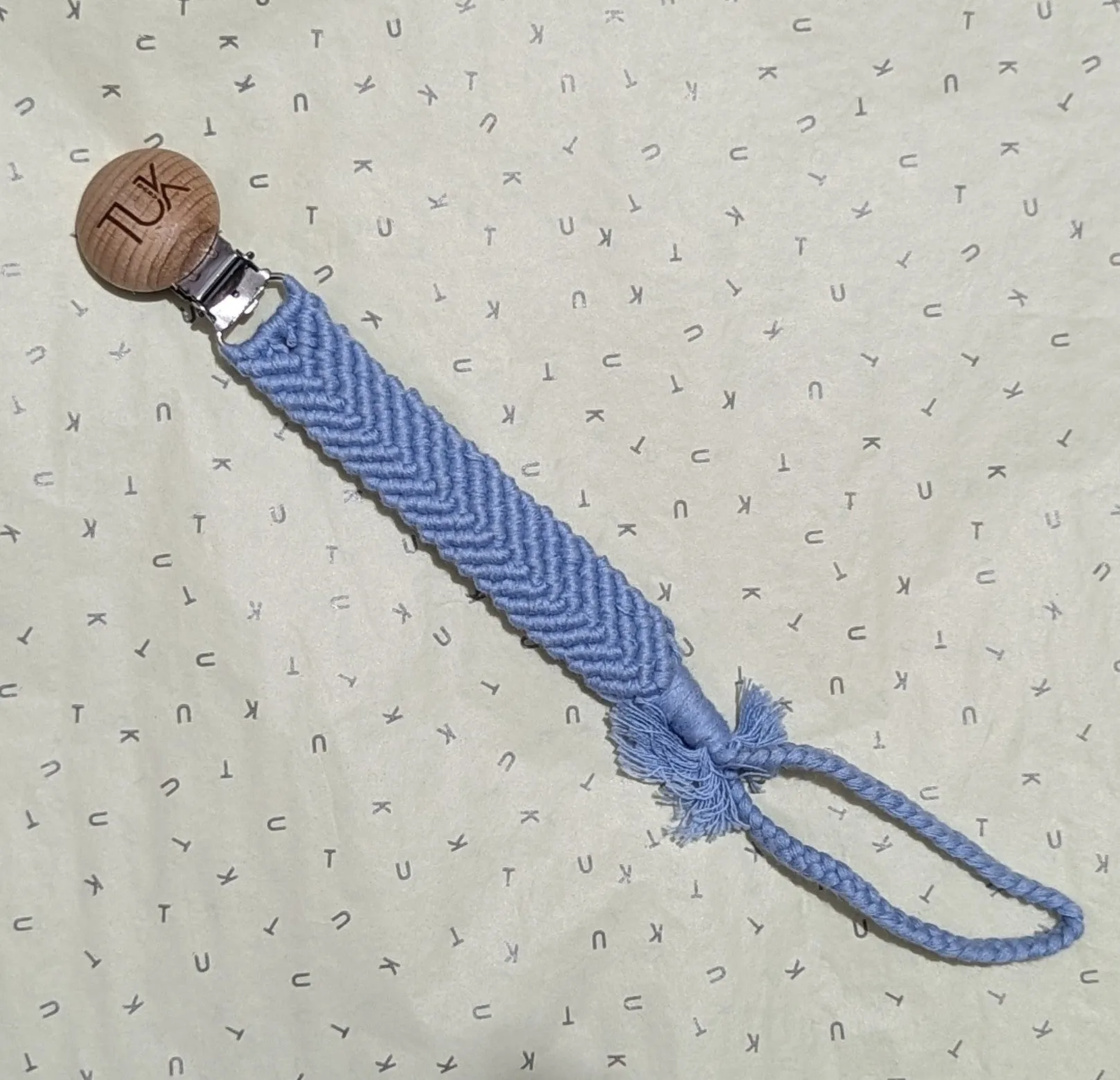 Braided Paci Clip