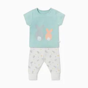Bunny Print T-Shirt & Joggers Outfit