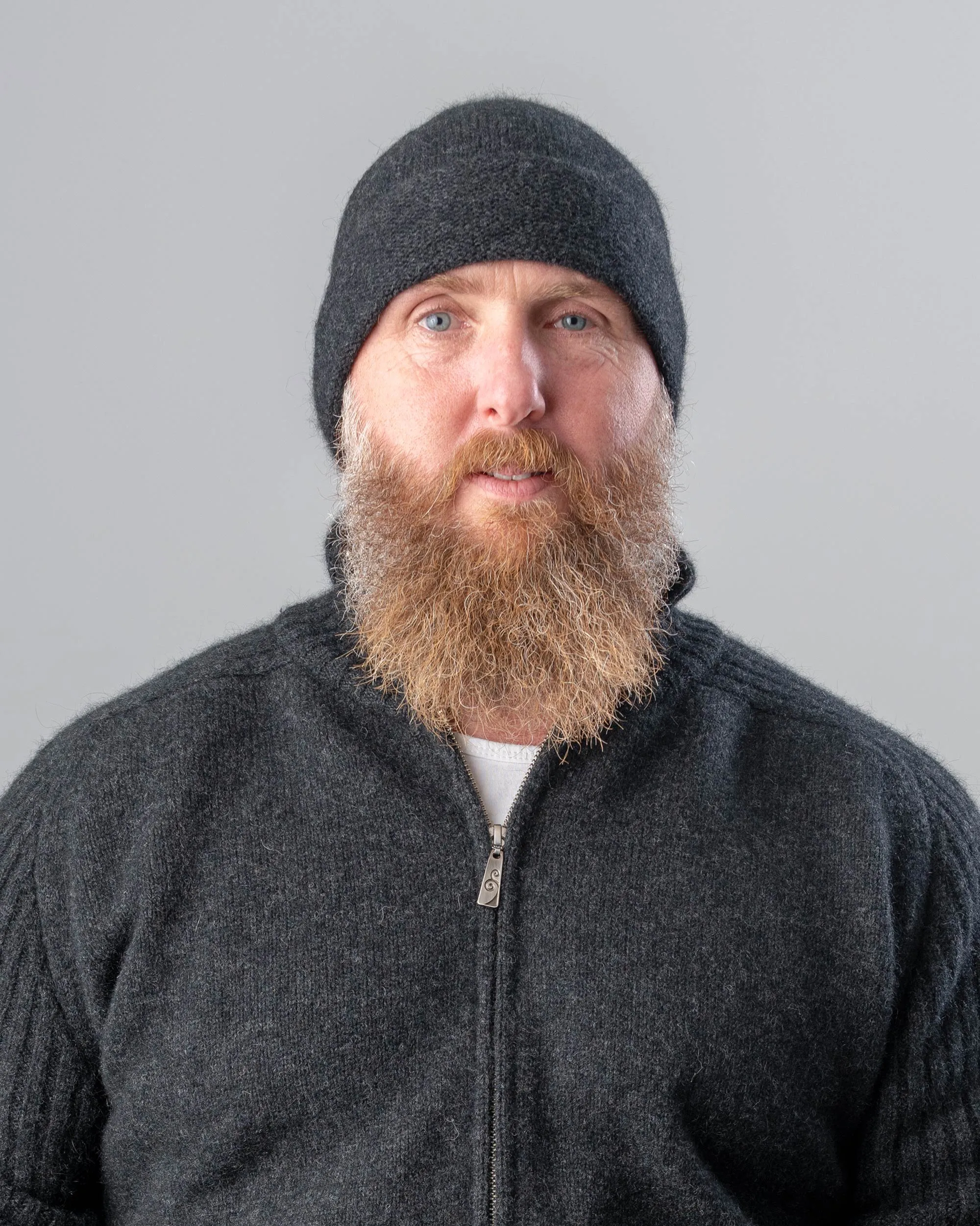 Charcoal Plain Beanie Hat - NX101