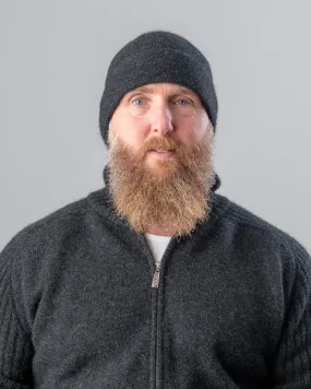 Charcoal Plain Beanie Hat - NX101