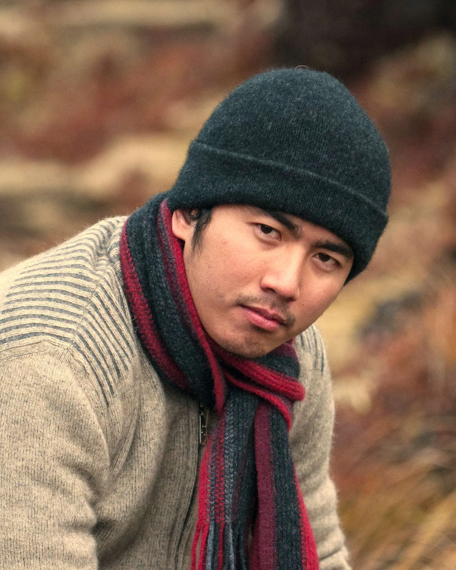 Charcoal Plain Beanie Hat - NX101