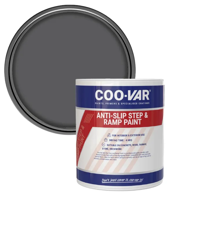Coo-Var Anti Slip Step and Ramp Paint - 1 Litre