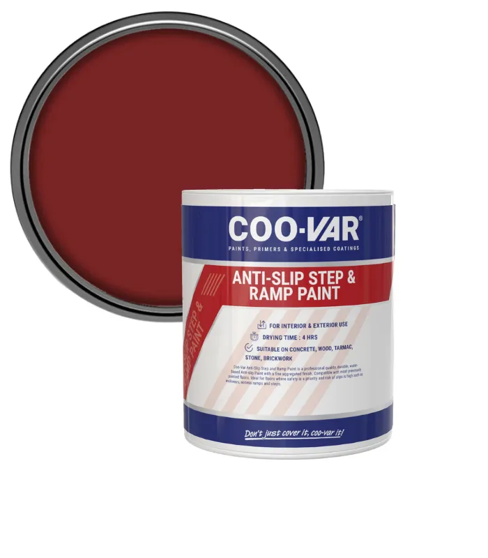 Coo-Var Anti Slip Step and Ramp Paint - 1 Litre