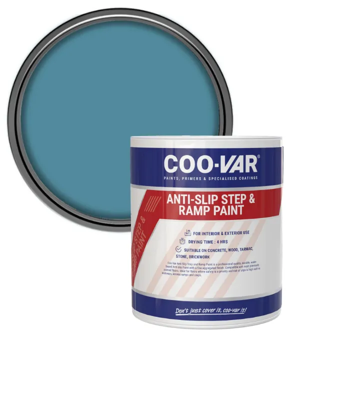 Coo-Var Anti Slip Step and Ramp Paint - 1 Litre
