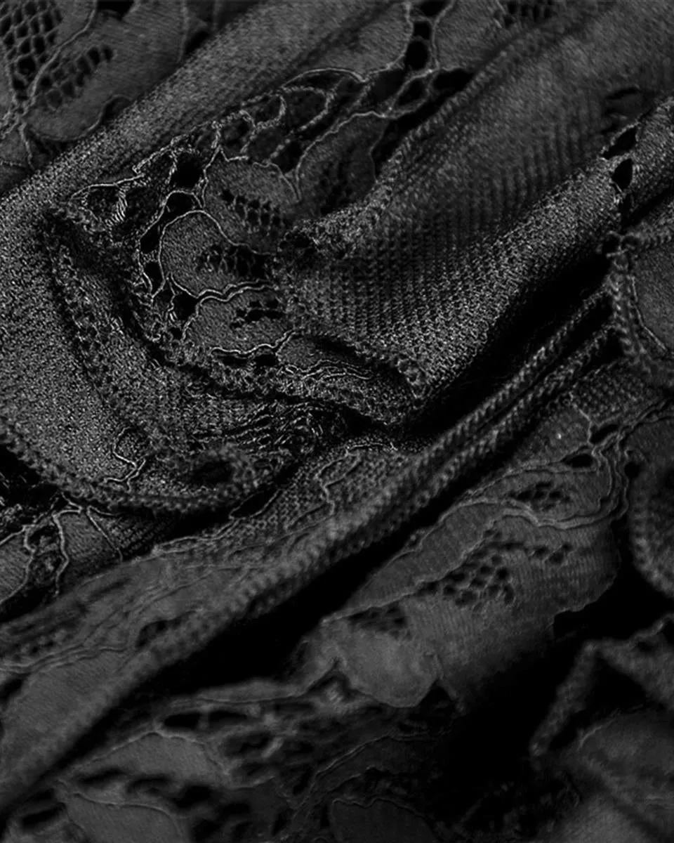 Dark In Love Invocation Gothic Lace Mermaid Skirt