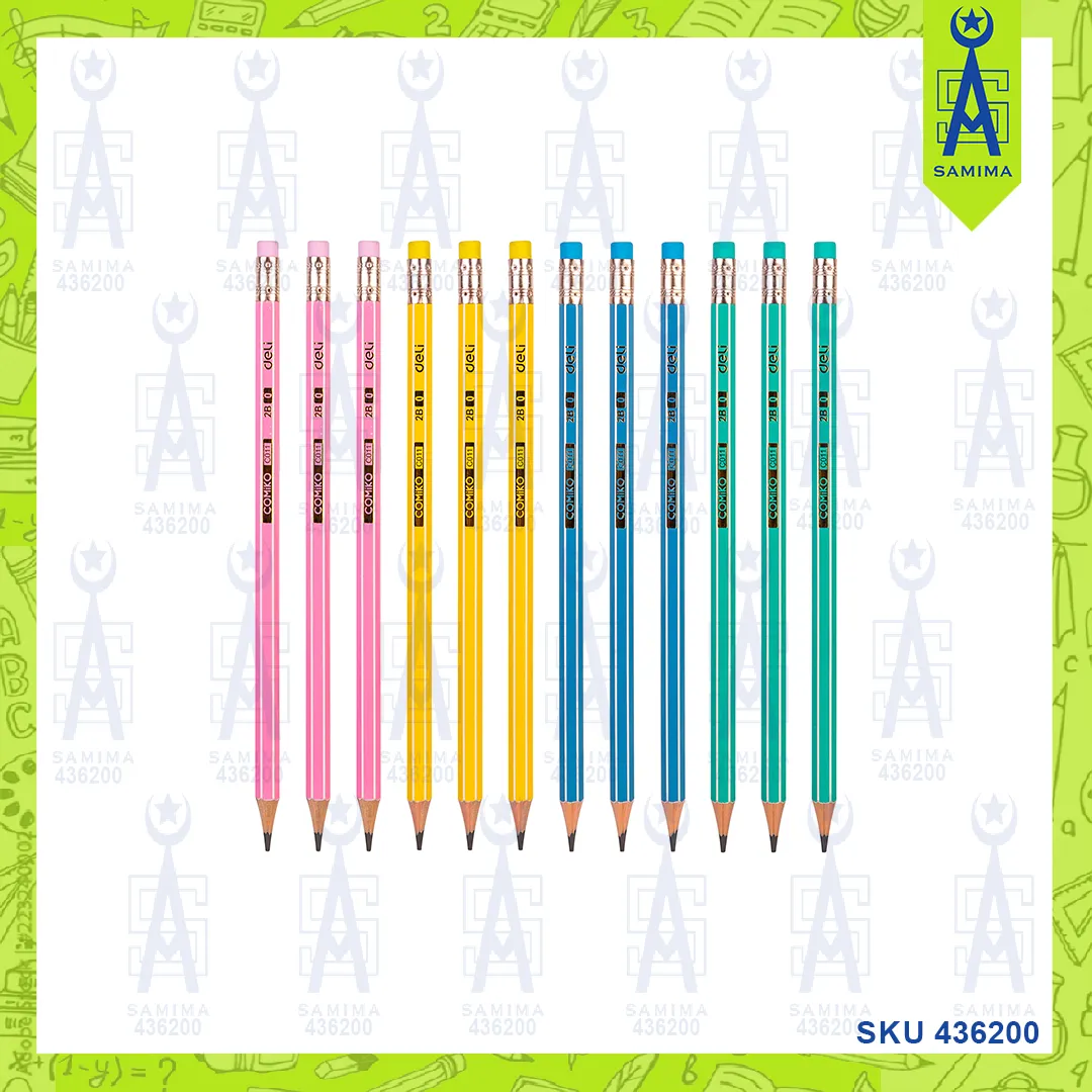 DELI C011-2B GRAPHITE PENCILS 12'S / BOX
