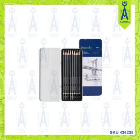 DELI C26 FINENOLO SKETCH PENCILS ASST 8'S / TIN