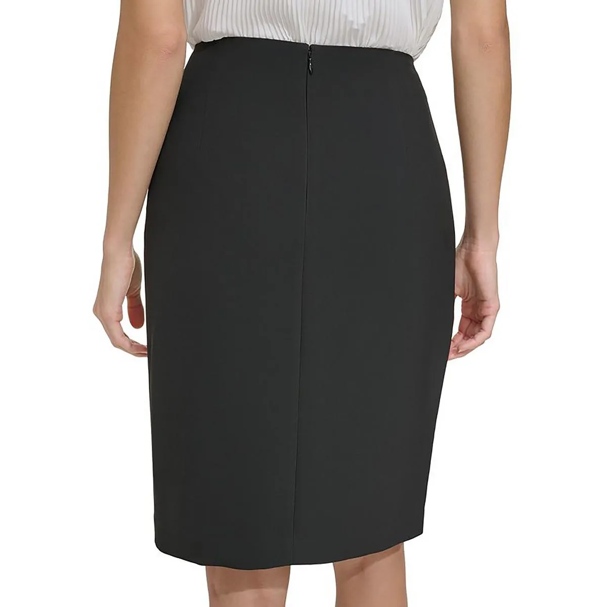 DKNY Womens Pencil Skirt Asymmetrical