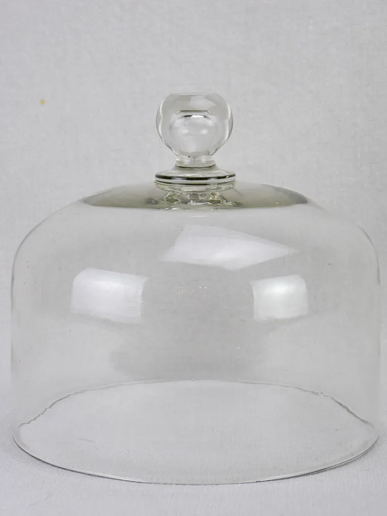 Early 20th century French patisserie dome - clear glass 11"