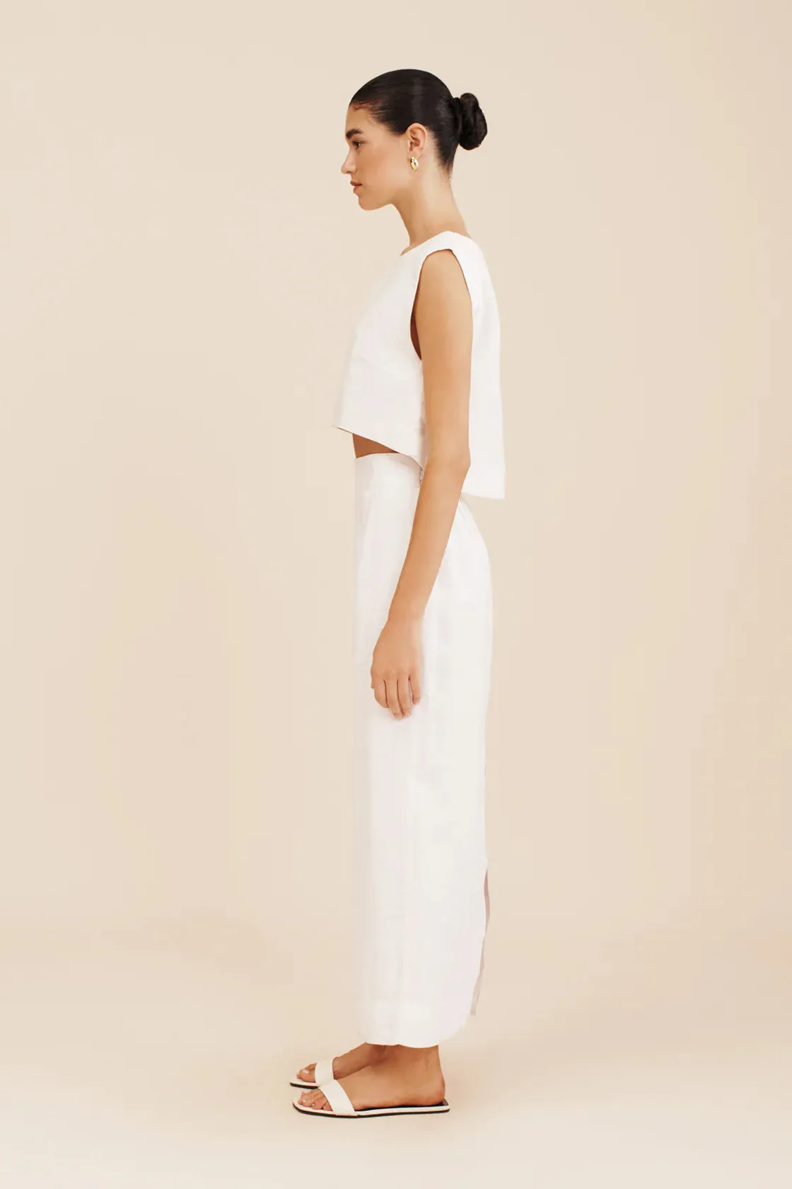 Emma Pencil Skirt in Ivory