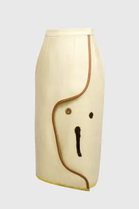 Face Skirt - Butter White