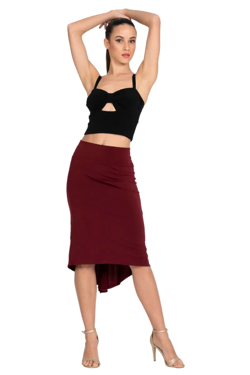 Fishtail Tango Skirt With Back Slit