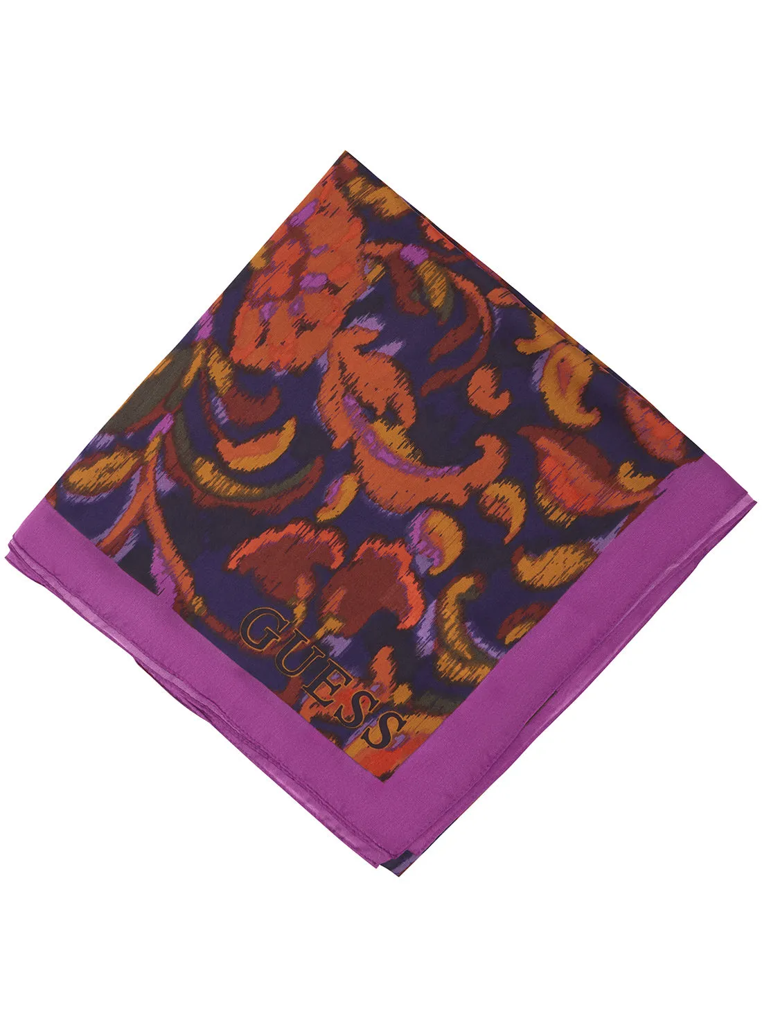 Fuchsia Floral Kefiah Scarf