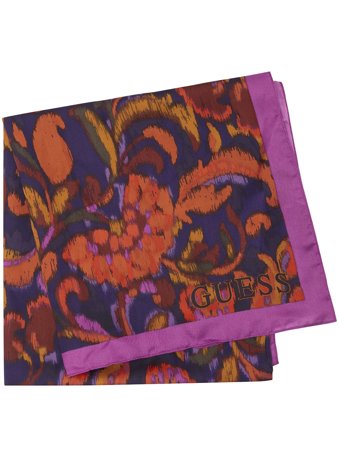 Fuchsia Floral Kefiah Scarf