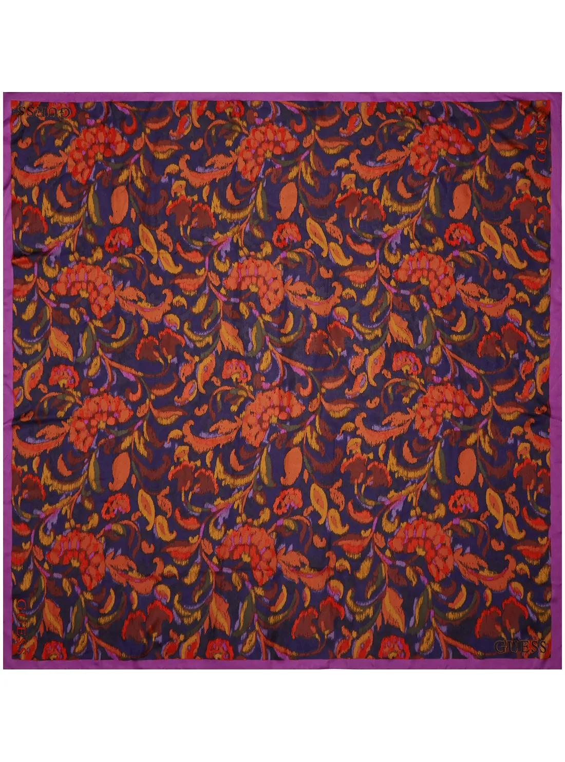 Fuchsia Floral Kefiah Scarf