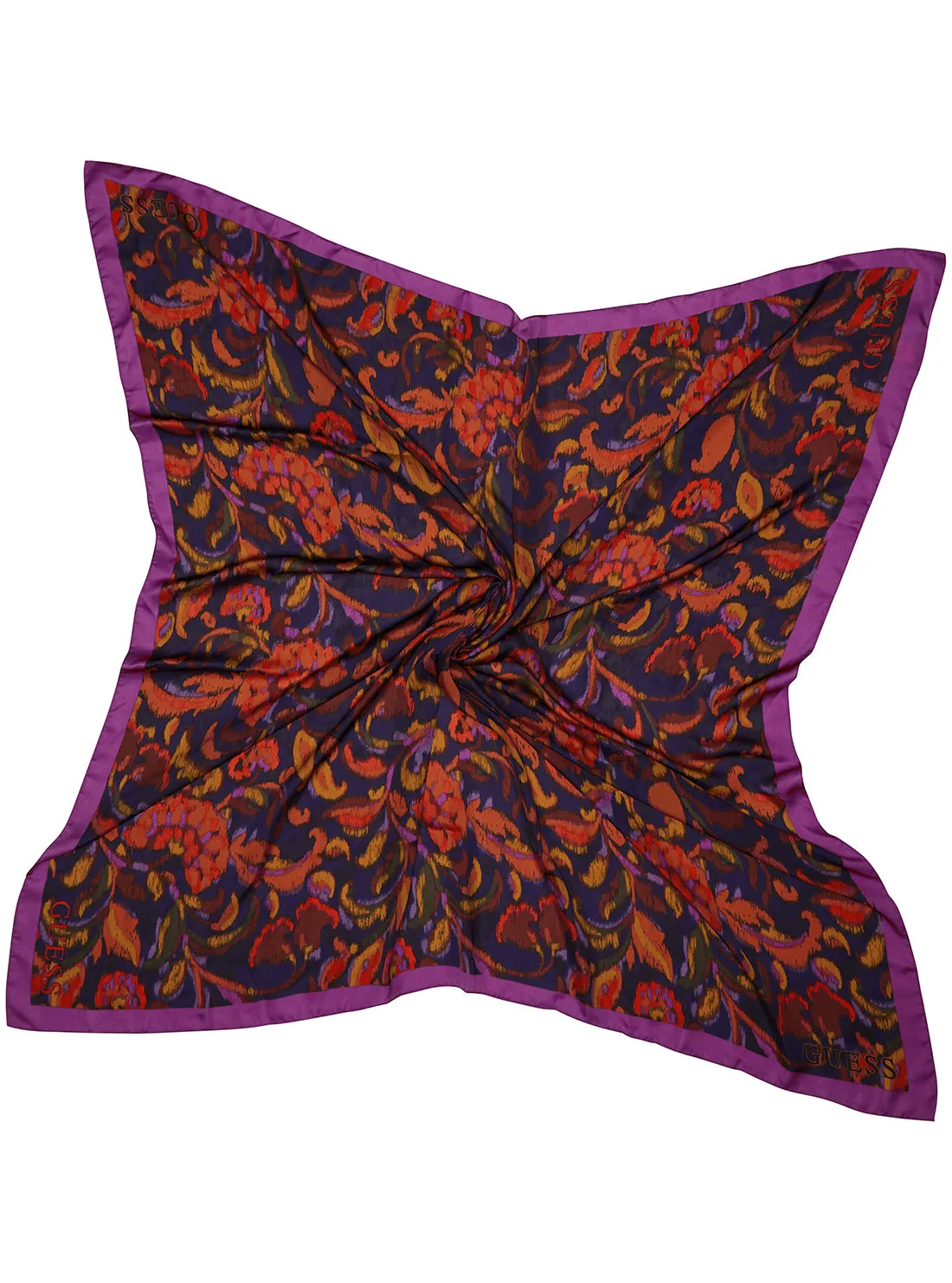Fuchsia Floral Kefiah Scarf