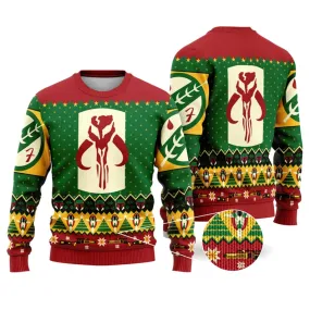 Graphic Ugly Sweater JulesRoche All-Over Print Cotton Pullover