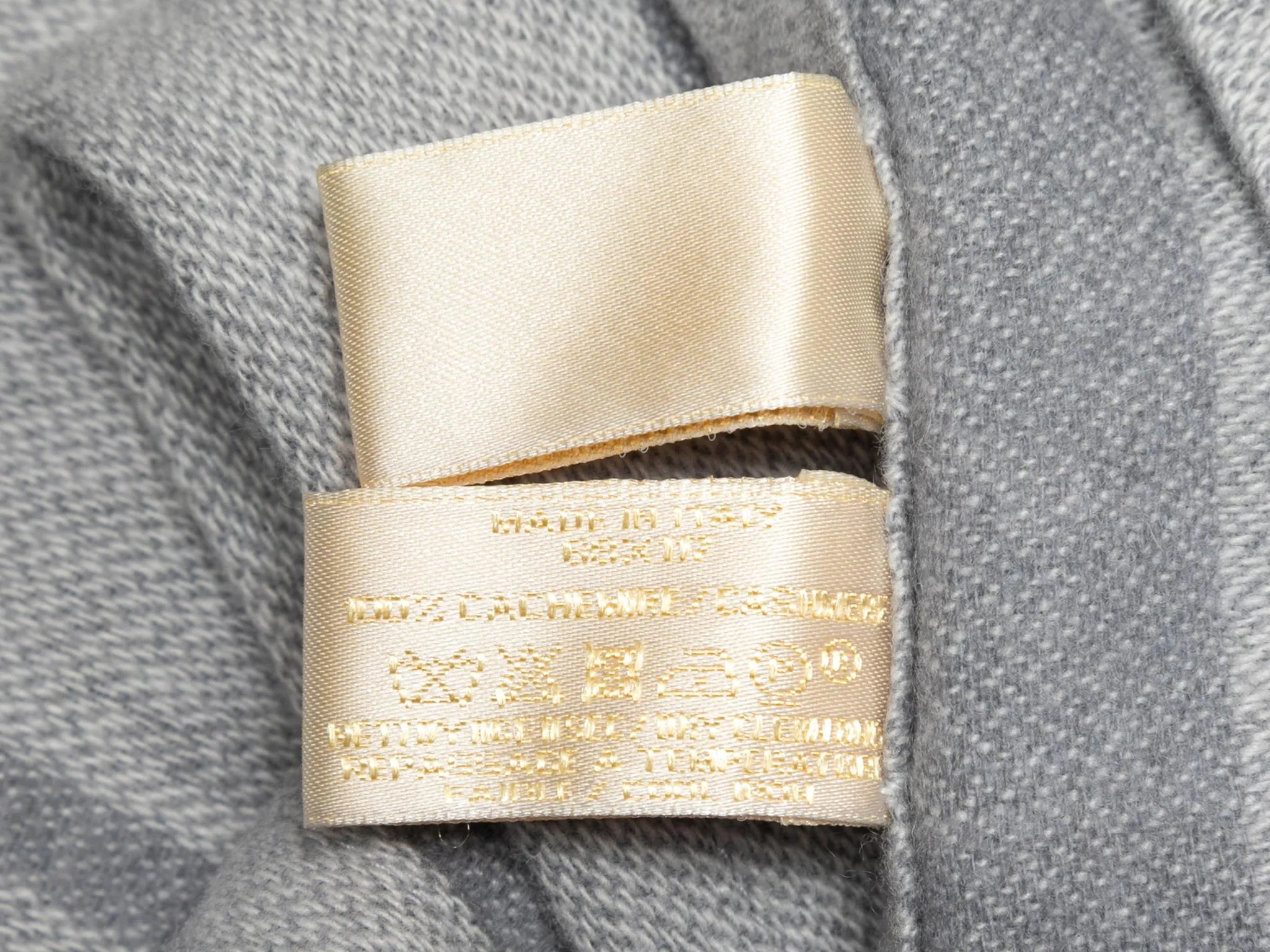 Gray Cartier Cashmere Scarf