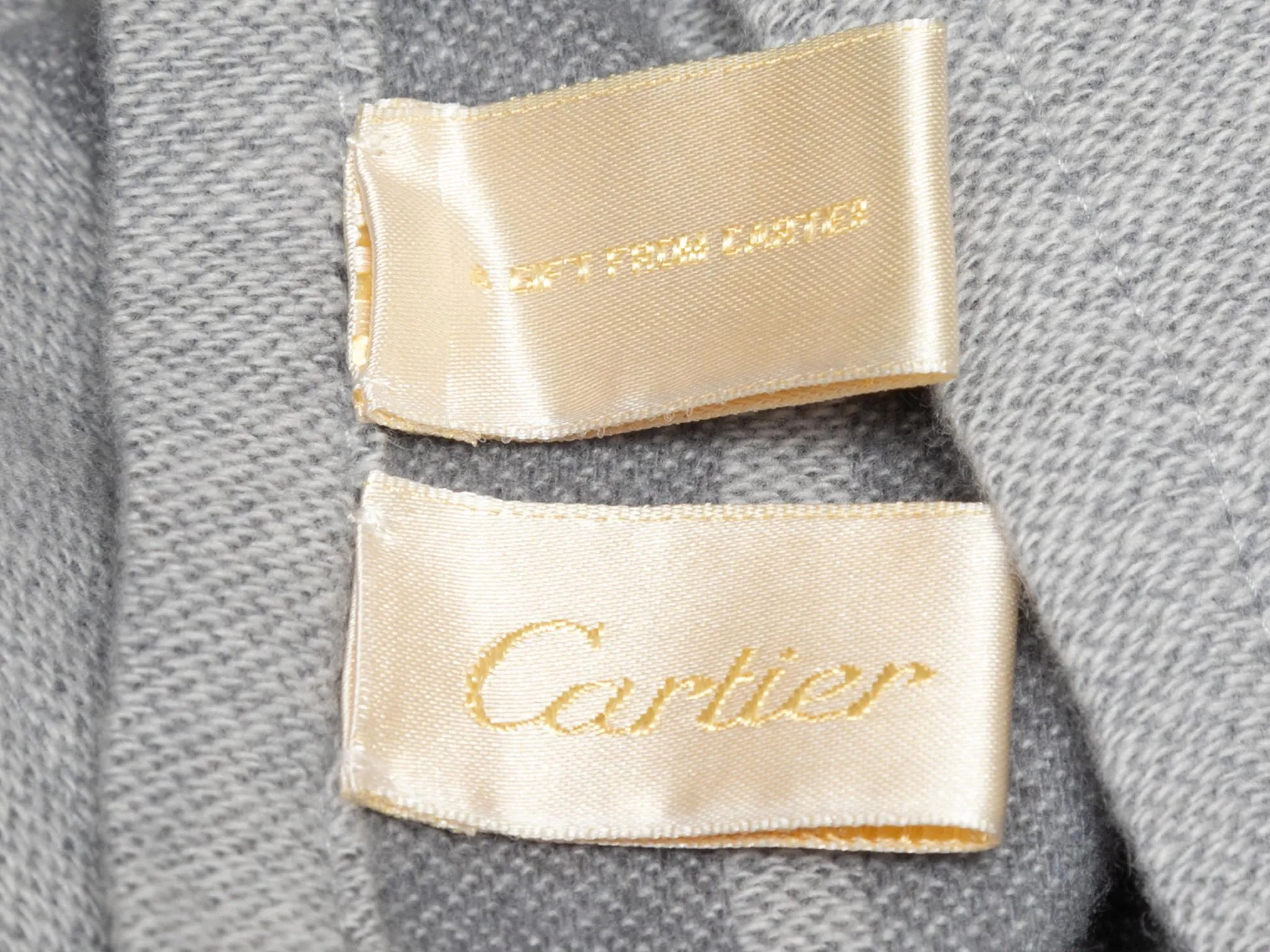 Gray Cartier Cashmere Scarf