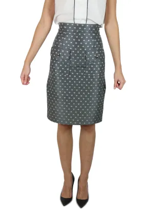 Grey pencil skirt