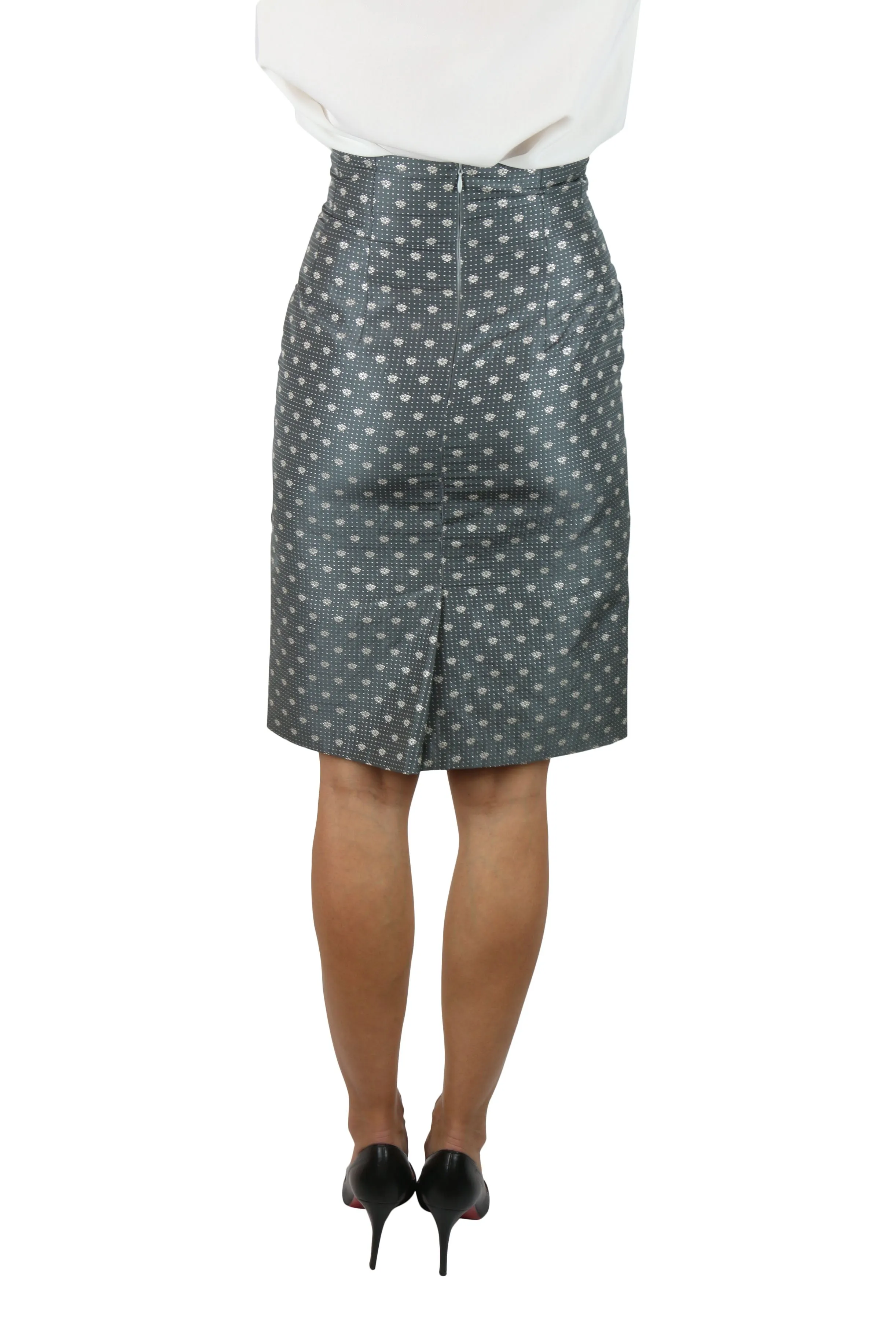 Grey pencil skirt