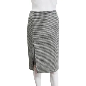Houndstooth Pencil Skirt
