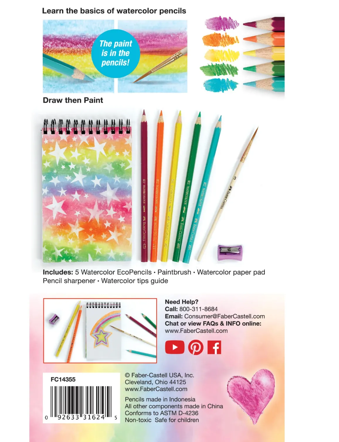 How To Rainbow Watercolor Pencils Starter Set