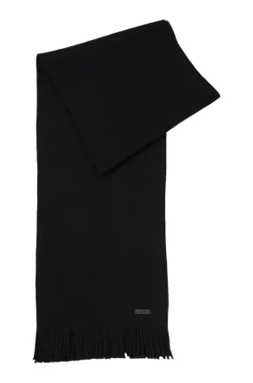 Hugo Boss Orange Albas Scarf: BLACK