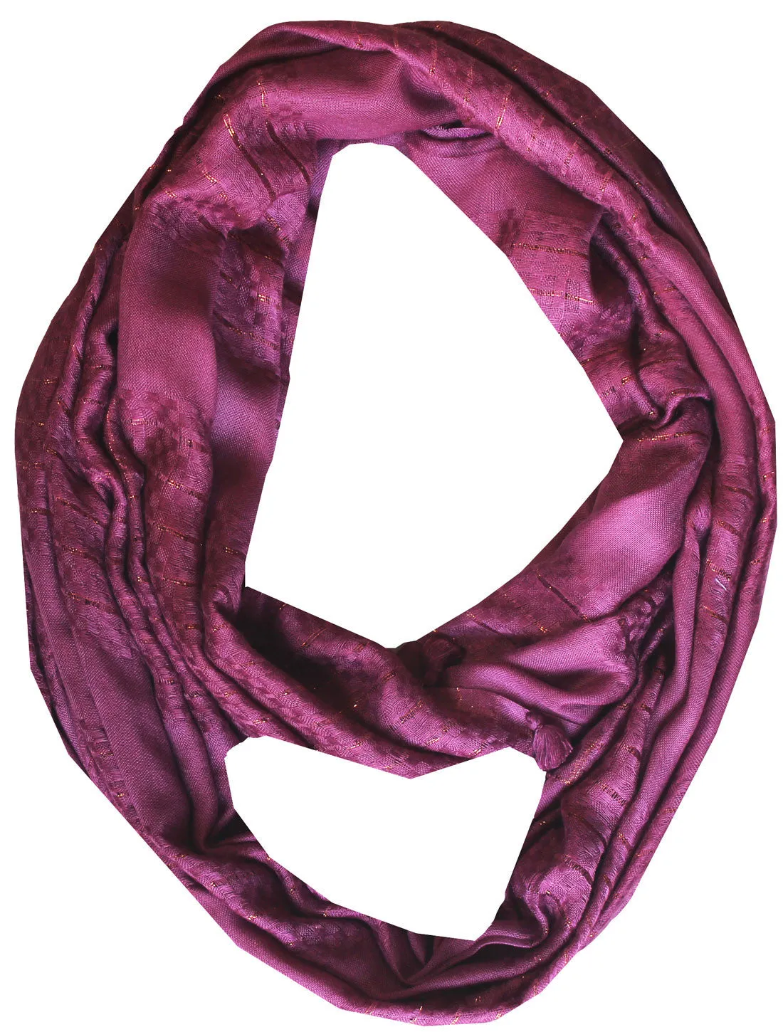 Infinity Scarf One Circle Loop Neck Arap Womens Fashion Clothing (Purple)