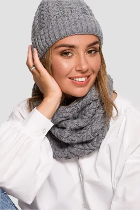 Infinity Thick Plaid Weave Yarn Scarf