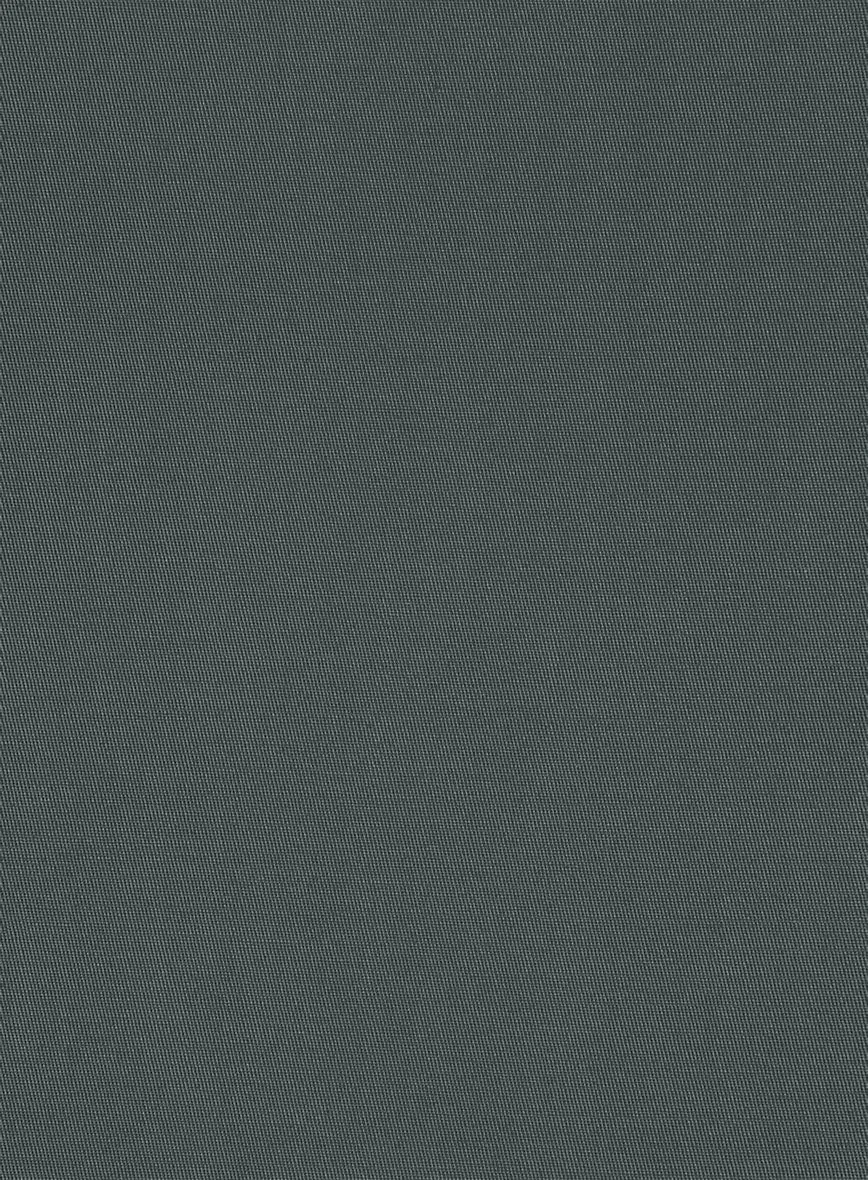 Italian Gray Cotton Stretch Pants