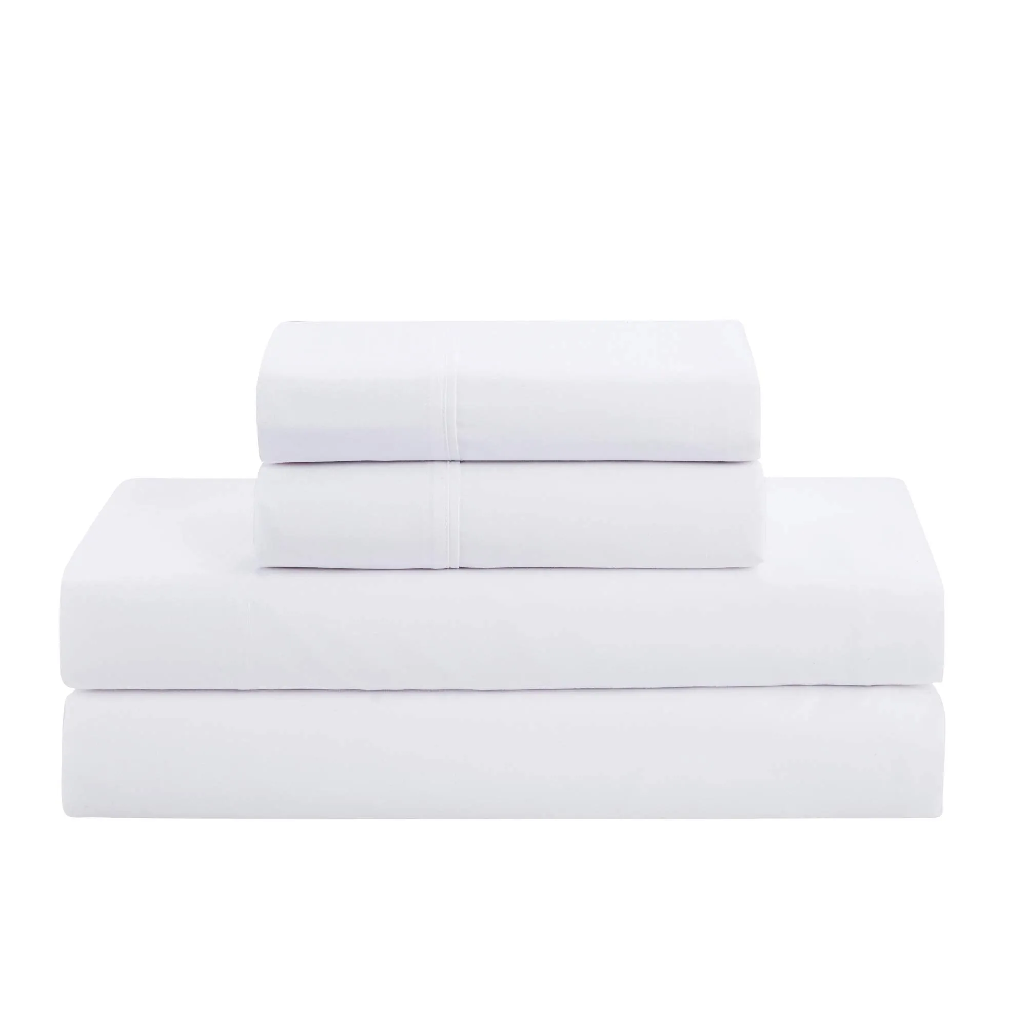 King Size Comforter Set 8 Piece Bed in a Bag with Bed Skirt, Fitted Sheet, Flat Sheet, 2 Pillowcases, 2 Pillow Shams, King, Pintuck White