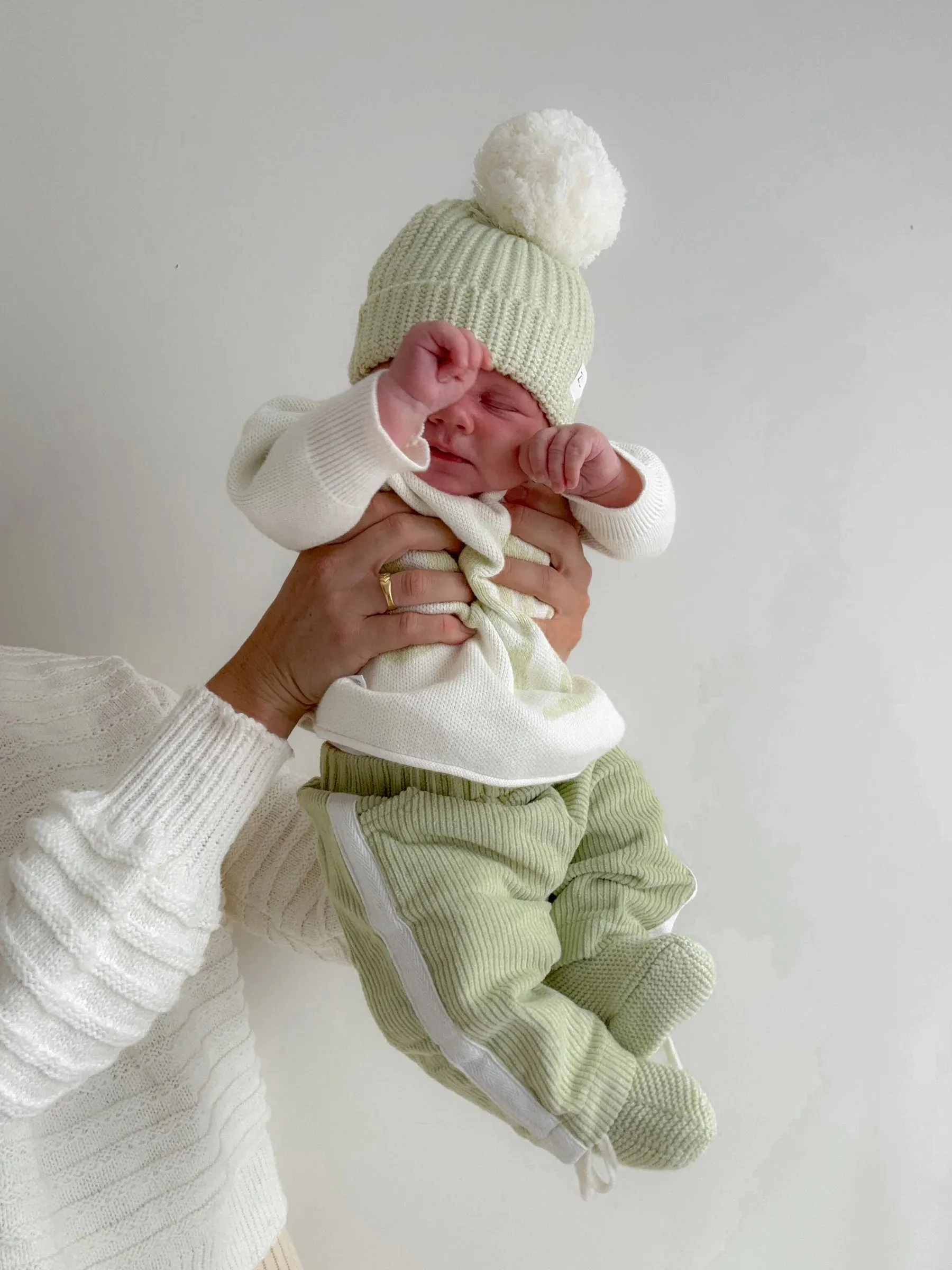Knit Booties | Lime