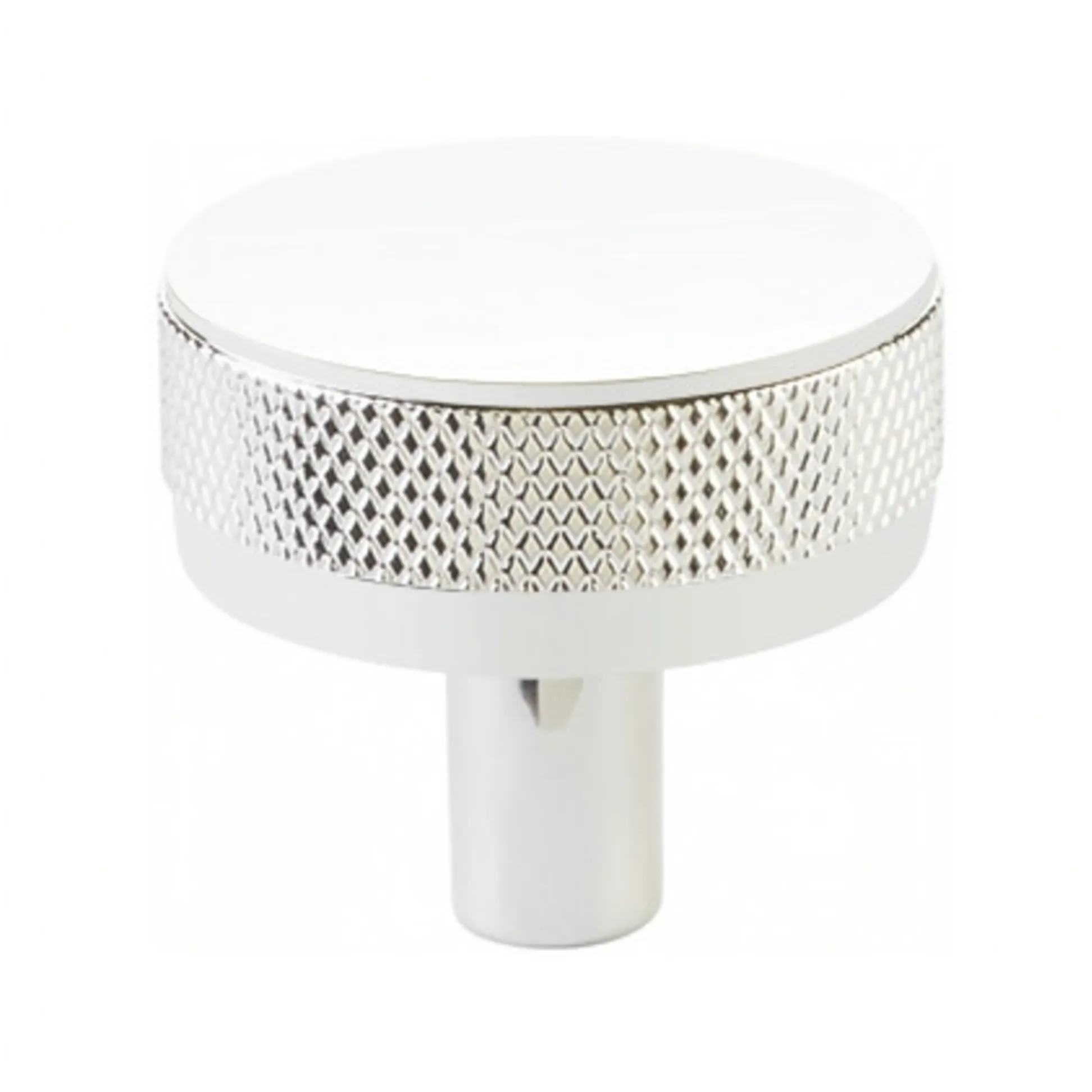Knurled Select Polished Chrome Cabinet Knobs and Drawer Pulls